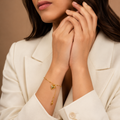 Golden Heart Adjustable Bracelet