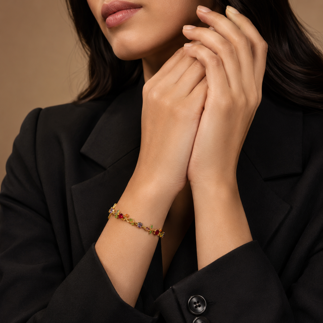 Tulip Vine Crystal Bracelet