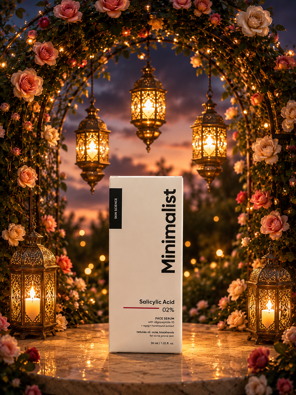 Minimalist Salicylic Acid 2% Face Serum – Floral Luxe Edition