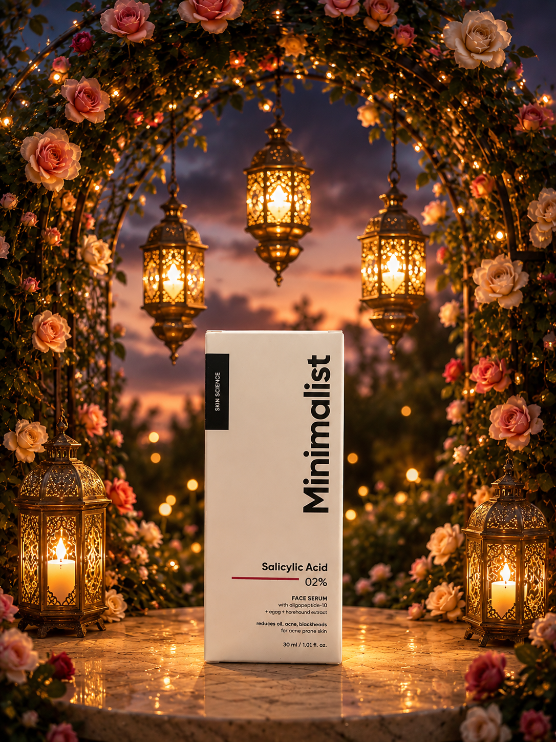 Minimalist Salicylic Acid 2% Face Serum – Floral Luxe Edition