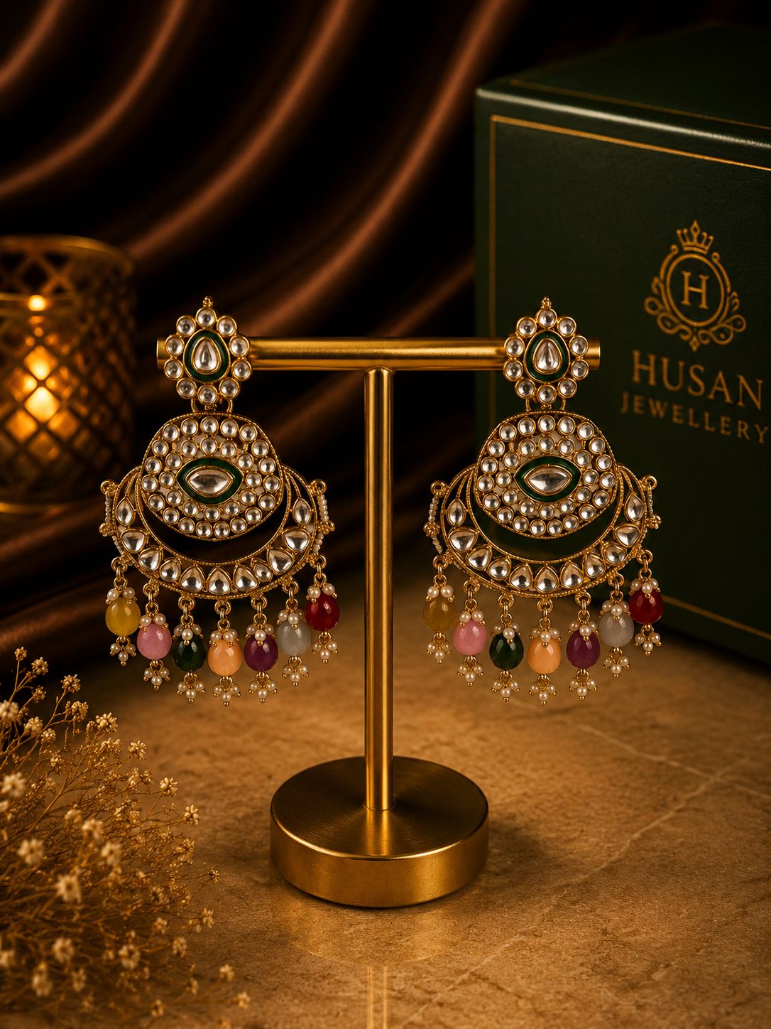 Kundan earrings