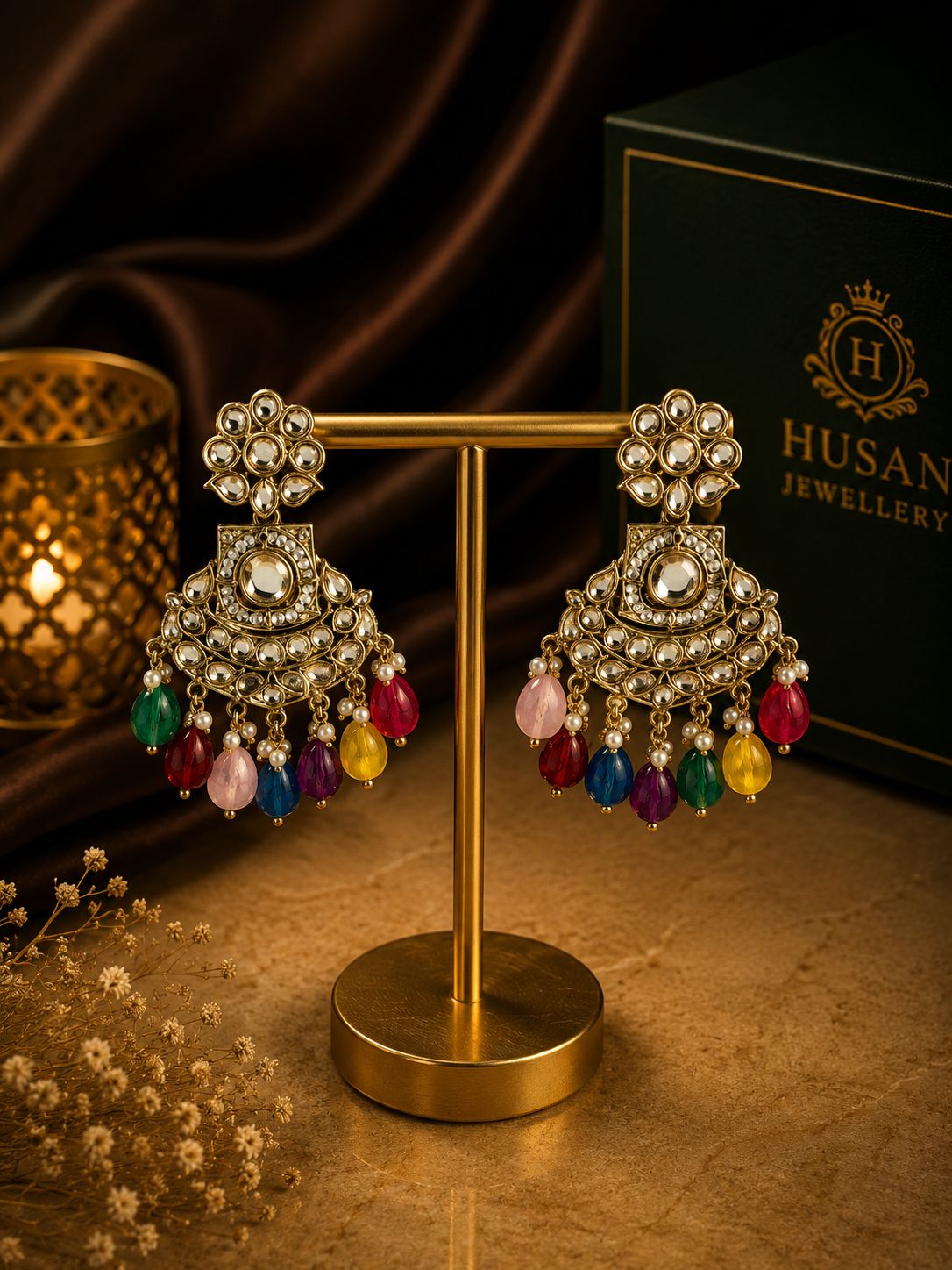 Kundan earrings