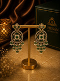 Beautiful green earrings