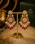 Red earrings