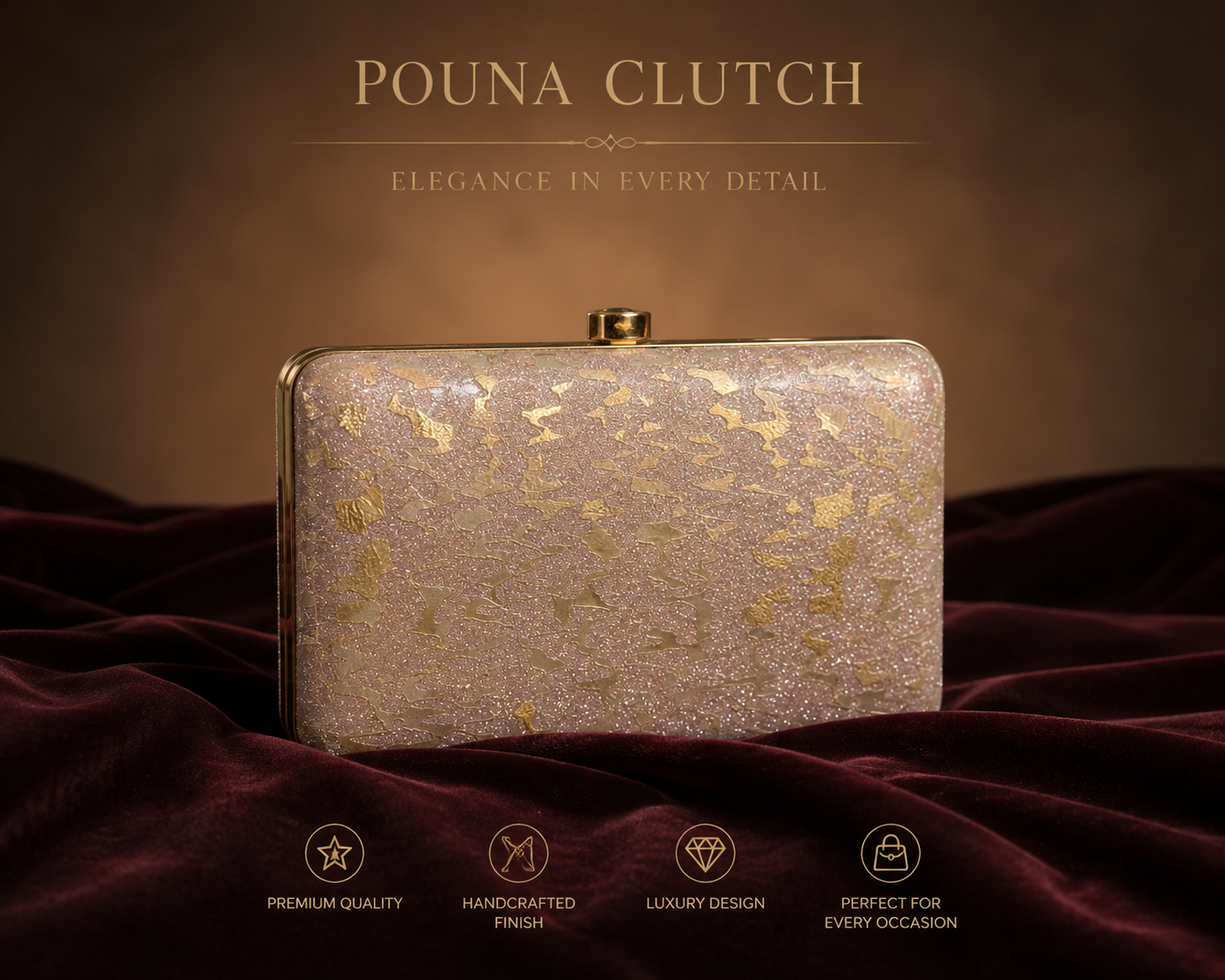 Golden Veil Clutch ✨