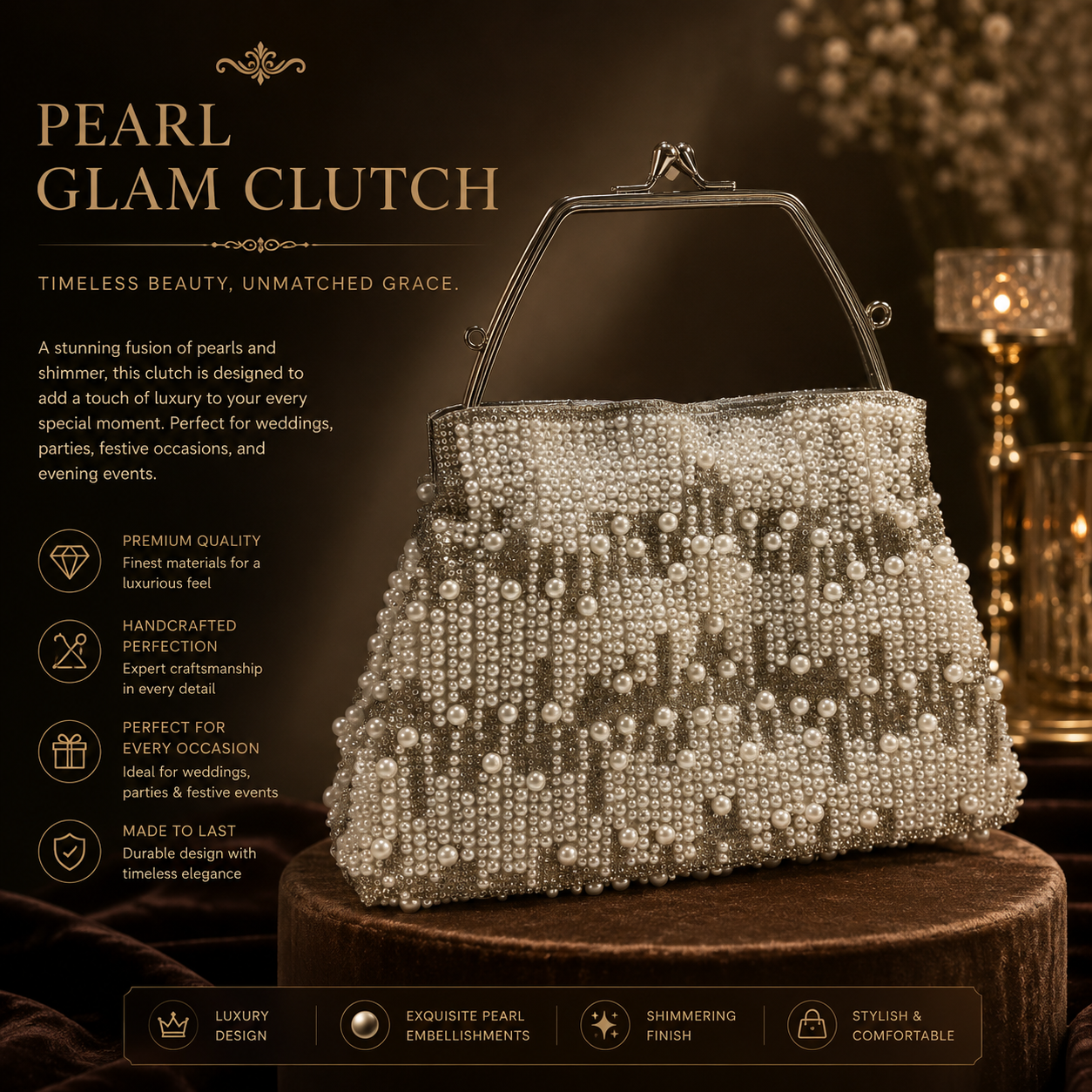 Glam clutch