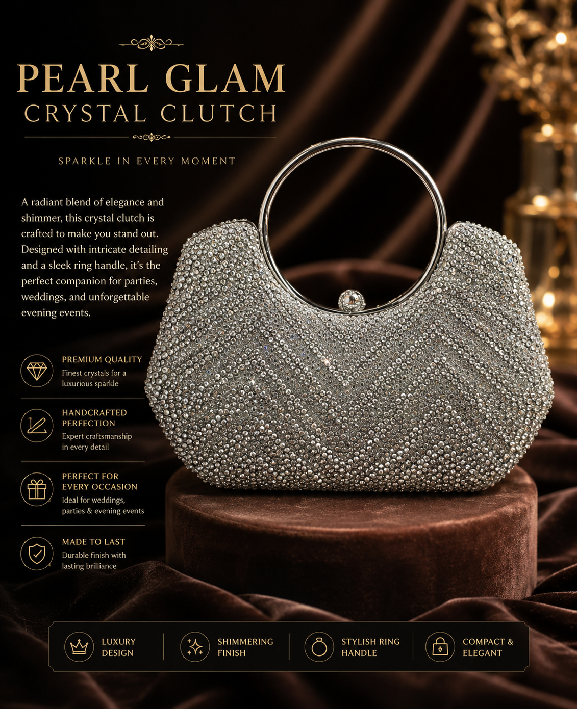 Glam clutch