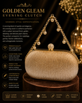 Golden Gleam Evening Clutch