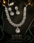 Silver kundan set