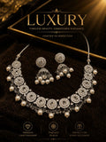 Silver set with jhumki