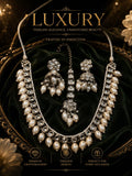 Silver set with jhumki